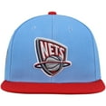 thumbnail image 2 of Men's Mitchell & Ness Light Blue/Red New Jersey Nets Hardwood Classics Snapback Hat, 2 of 5