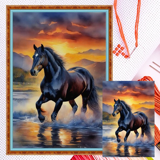 Hilo Algodón Ecológico Bordado 11CT 3 Hebras Tela Blanca Wdftyju 40x60cm