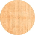 thumbnail image 1 of Ahgly Company Indoor Round Solid Orange Modern Area Rugs, 4' Round, 1 of 4