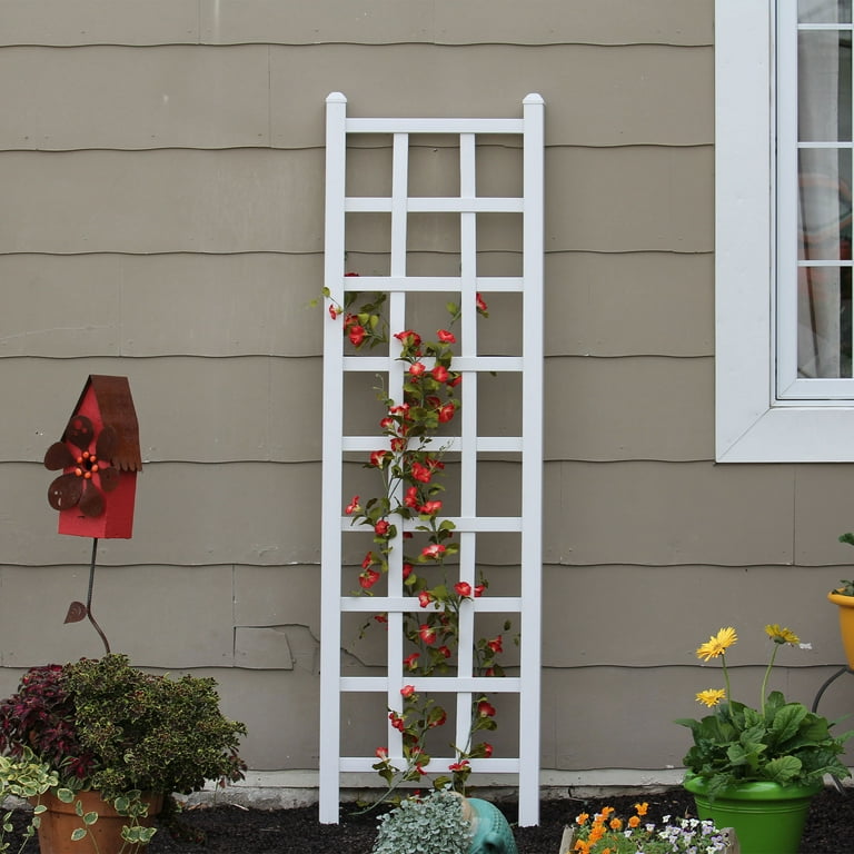 DuraTrel Elmwood White Vinyl Trellis 22