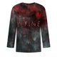 thumbnail image 3 of Camisas de Manga Larga para Hombres Imprimir Blusa de Manga Corta de Cuello Redondo, Camisas de Lino para Hombres, 3 of 4