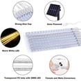 thumbnail image 4 of Luces de lluvia de meteoritos solares FloreceBien, 30 cm, 8 tubos, 144 LED, luces de meteorito azules, cadena de luces LED con forma de lluvia que cae para decoración de fiestas navideñas, patios y, 4 of 8