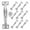 Silver, variant on 10PCS Pull Handles Vintage Barn Door Handles Metal Gate Pull Handle Cabinet Handles for Drawer Dresser Cupboard Closet 4 Inch