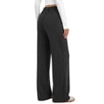 thumbnail image 3 of Fantaslook Womens Wide Leg Pants Casual Lounge Pull on Pant Soft Stretchy Trousers with Pockets for Daily Work Travel, 3 of 9