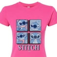 thumbnail image 3 of Disney - Lilo & Stitch - All The Expressions of Stitch - Juniors Fitted Graphic T-Shirt, 3 of 5