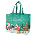 thumbnail image 2 of ZenCart Christmas Gift Bag Santa Claus Snowman Design Large Capacity Dual Handle Non-woven Fabric Candy Gift Packaging Bag, 2 of 8