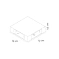 thumbnail image 3 of IPSA, Luminaria Arbotante Decorativa para Muro, 4 Luces Led, 4 Watts, Color Negro, 3 of 4