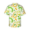 thumbnail image 3 of Easygdp St Patrick's Day1 Men's Hawaiian Shirts Print Lapel Short Sleeve for Beach, vacation, party, casual occasions - Medium, 3 of 9