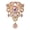 Pink, variant on Womens 3.66 Inch Aurora Borealis Pink Crystal Rhinestones Wedding Flower Bouquet Teardrop Brooch Pin