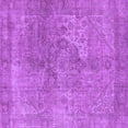 thumbnail image 1 of Ahgly Company Indoor Square Oriental Purple Industrial Area Rugs, 7' Square, 1 of 4