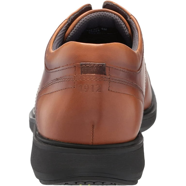 Nunn Bush Mens Pro Cap Toe Oxford with Kore Slip Resistant Comfort