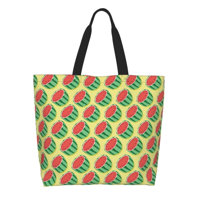 Disketp Summer Watermelon Bolsa Tote Estampada para Mujer, Bolso de Hombro y de Mano para Compras y Viajes
