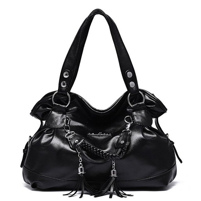Bolso de mano para mujer, informal, con borlas, holgado, estilo Hobo, bolso cruzado
