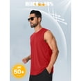 thumbnail image 2 of Camiseta sin mangas Cotrasen para hombre, UPF 50+, camiseta de baño sin mangas, color rojo XL, 2 of 6