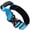 Light Blue, variant on Large Dog Training Collar with Handle Adjustable Non-Restrictive
