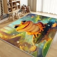thumbnail image 1 of Area Rug 4x6 ft Living Room Non-Slip Rug, Cartoon Animal Frog Pond 3D Print Floor Carpet, Soft Large Area Rugs for Bedroom Dining Room Kitchen, Washable Low-Pile Rug, 1 of 8