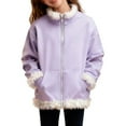 thumbnail image 3 of KAUOD Kids Toddler Full Zipper Fleece Jackets Christmas Fuzzy-Lined Winter Coats Boys Girls Long Sleeve Thick Warm Outwear, 3 of 8