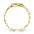 thumbnail image 2 of 10K Yellow Gold Ring Band Themed Cubic Zirconia CZ White, 2 of 5