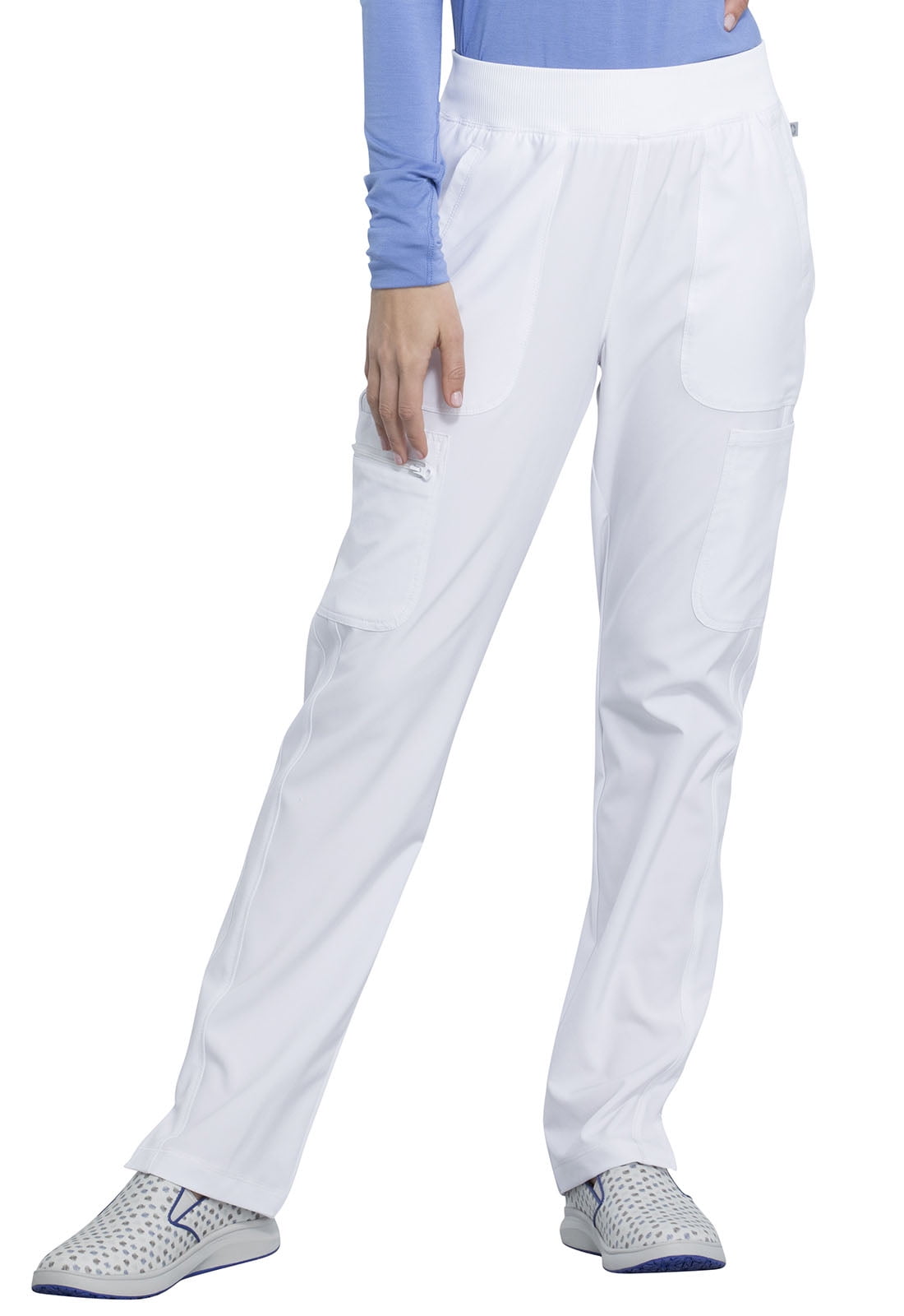 womens white tapered trousers