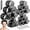 Black, variant on Livhil 24pcs Hair Rollers for Women Set, Reusable Velcro Rollers for Hair, Self Grip Rollers Hair Curlers, Heatless Curls