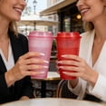 thumbnail image 2 of 12-Pack 16oz Reusable Coffee Tumblers - BPA-Free PP Cups with Lids & Straws for Hot/Cold Drinks, Perfect for Party, Travel & Holiday Gifting, 2 of 9