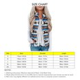 thumbnail image 4 of Chaleco De Lana, Estampado De Patrón Navideño, Suave, Elegante, Transpirable, Con Cremallera, Chaqueta Sin Mangas Para La Playa Para Mujer ANGGREK Azul XXL, 4 of 5
