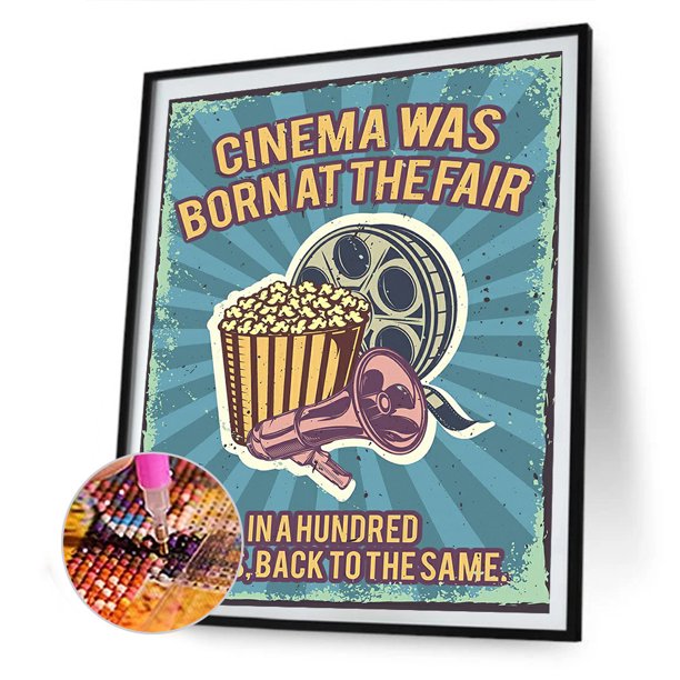 Cuadros Decorativos Kit de pintura de diamantes 5D póster de película taladro redondo completo manualidades DIY imagen de mosaico JShteea Nuevos Originales
