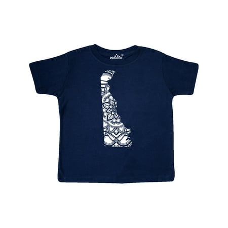 

Inktastic Delaware Silhouette Mandala Gift Toddler Boy or Toddler Girl T-Shirt