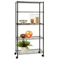 thumbnail image 2 of BestOffice Étagères de Rangement 14"x30"x60 Pouces Étagères Robustes Unité d'Étagères Grillagées à 5 Niveaux Rack Étagère, Noir, 2 of 7