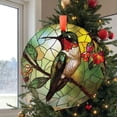 thumbnail image 2 of Hummingbird: -Style Christmas Ornament - Made With Real Glass, Holiday Keepsake, Xmas Tree Hanging Decoration, Seasonal Gift Idea, Collectible Ornament 2025 Christmas Tree Decorati, 2 of 5