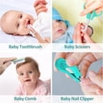 thumbnail image 3 of Baby Grooming Kit, Infant Safety Care Set with Hair Brush Comb Nail Clipper Nasal Aspirator,Baby Essentials Kit for Newborn Girls Boys (Green Baby Grooming kit), 3 of 7