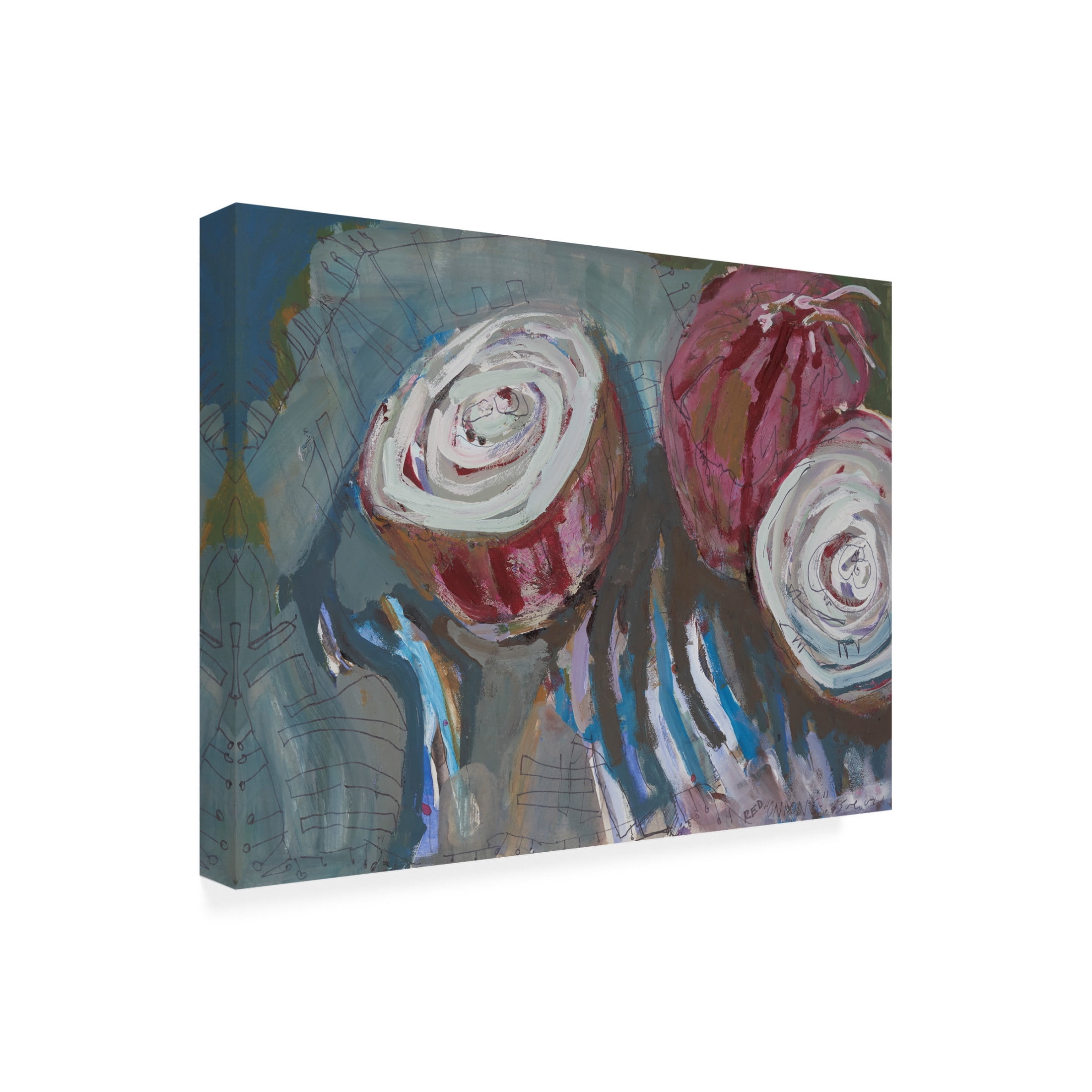 Canvas Wall Art - Erin McGee Ferrell 'Sweet Onions II' Wall Art for Living Room, Bedroom, or Office Décor by Trademark Fine Art - 32 x 24 Inches