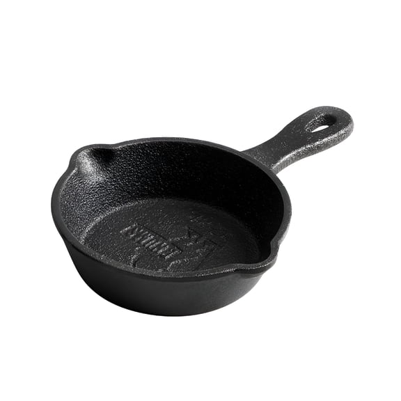 ACDANC Mini Egg Frying Pan Kitchen Cookware Nonstick Skillet Cast Iron Black,8.5 cm