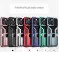 thumbnail image 2 of ZMLEVE Armor mobile phone case for Apple iphone13 pro invisible bracket fine hole anti-fall protective cover, 2 of 7