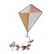 thumbnail image 1 of Pink and Coffee Vintage Diamond Kite - Single Wheel, 3D Cutting, Easy Assembly - Perfect for Kids, Adults and Beginners, 1 of 5