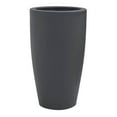 thumbnail image 2 of Ecobo 28" Tall Planter | Eco-Friendly, Durable, Lightweight | Indoor/Outdoor Use, All-Weather, Contemporary Design by Brazilian Artisans - Dark Gray, 2 of 4