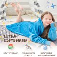 thumbnail image 3 of REDESS Oversized Wearable Blanket Hoodie Sweatshirt for Unisex Boy and Girl-Blue, 3 of 5