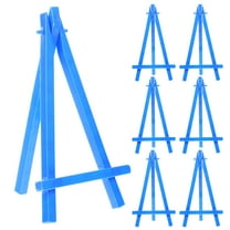 NIAIZEK 10Pcs Blue Adjustable Painting Easel Stand Foldable Stable for Art Activities