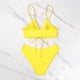 thumbnail image 4 of MKLEKYY Trajes De Baño Completo Mujer Women'S Bikini Solid Color Lace Sexy Bikini Two Piece Swimsuit Swimsuit, 4 of 6