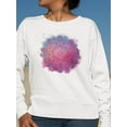 thumbnail image 2 of Mandala Watercolor Design Sweatshirt Women -Image by Shutterstock, Female Large, 2 of 4