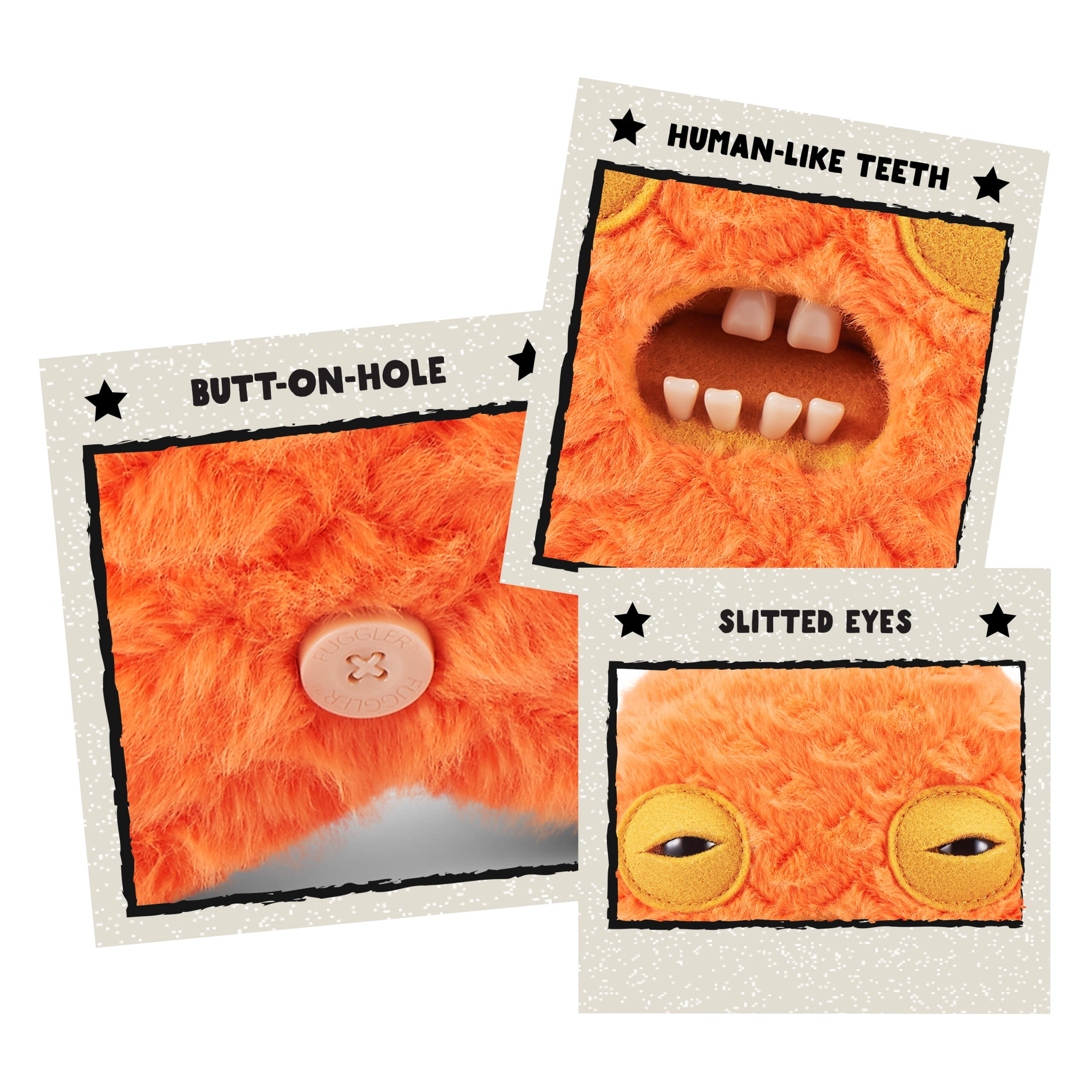 Fuggler Butt Ugly Pets 9 inch (Cod Father - Gold Fish) Soft Plush, Ugly Monster Stuffed Animal Toy by ZURU