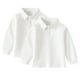 thumbnail image 1 of REDARER Boys Uniform Long Sleeve Polo, 2-Pack - for Little Boys & Big Boys,Size 3-4 Years, 1 of 3