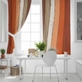 thumbnail image 5 of Fsddascl Burnt Orange Brown Blackout Curtains for Bedroom/Living Room, Thermal Insulated Kitchen Curtains, Farmhouse Vintage Wooden Grommet Darkening Window Treatment Drapes 42"x84"x2, 5 of 6