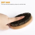 thumbnail image 4 of Men Boar Bristle Brush Beard Comb Mustache Wood Shaving Tool Hair Face Cleaning, 4 of 8