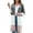 Light Grey, variant on QINCAO Women's Long Cardigan Open Front Color Block Casual Cardigan Knit Sweaters Coat XS-L