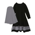 thumbnail image 4 of Ensemble Robe Fille Manches Longues avec Nœud et Chapeau Coordonné pour Tenue Décontractée, 4 of 7
