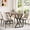 Tiger stripe, variant on Kitchen Dining Table with Wood Construction, Rectangular, Seats 4