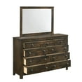 thumbnail image 5 of New Classic Furniture Blue Ridge Solid Wood 9-Drawer Dresser in Rustic Gray, 5 of 5