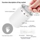 thumbnail image 5 of PAVEOS - Altavoz portátil de subgraves con sonido Bluetooth, cambio de color, tres ajustes de brillo y aplausos, ideal para el hogar y para adultos, color blanco, 5 of 5