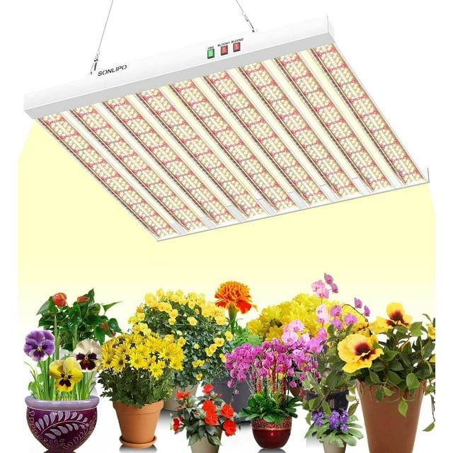 New LED Grow Light W xft Coverage Use Diodes Sunlike Full Spectrum Veg Bloom Switch Growing Lamps for Indoor Plants Seeding Flower Led Plant Light Fixture